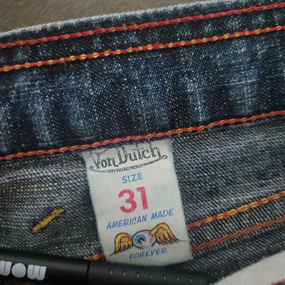 Von Dutch Women's Bootcut Jeans - Faded Blue Wash - Picture 7 of 9
